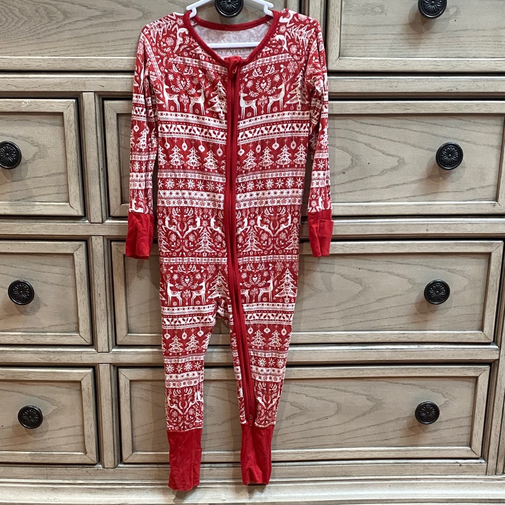 Little Sleepies Red and White Holiday Pajamas